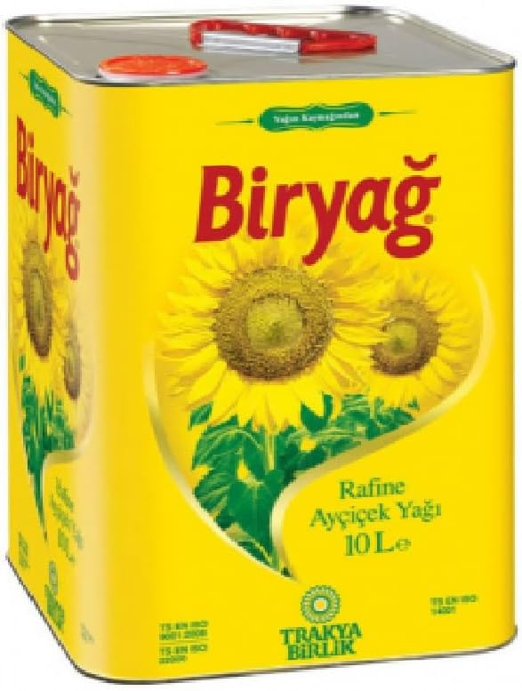 Biryağ Ayçiçek Yağı 10 lt Pet (Dar Ağız) Türkiye Menşeli Hafif ve Çıtır Kızartmalar İçin