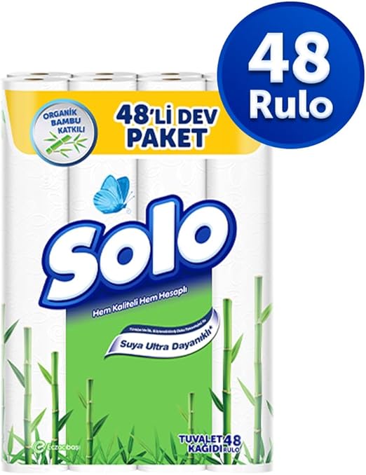 Bambu Katkılı Tuvalet Kağıdı 48'li 3'lü Paket