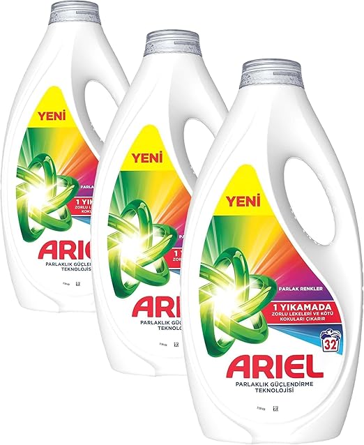 Ariel Renkliler İçin 3X1560 ml Çoklu Paket Sıvı Çamaşır Deterjanı